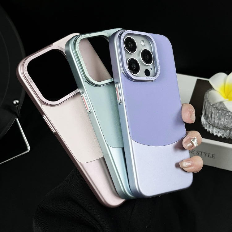 For iPhone 16 Napa Texture PC + Leather Phone Case