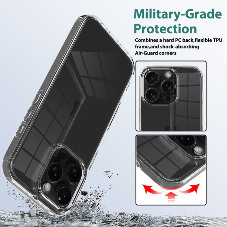 For iPhone 16 Pro Max Scratchproof Acrylic TPU Phone Case - Transparent