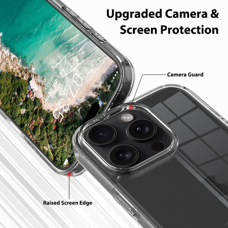 For iPhone 16 Pro Scratchproof Acrylic TPU Phone Case - Transparent