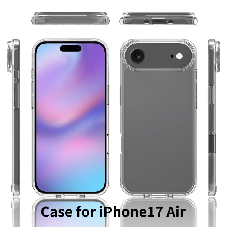For iPhone Air Scratchproof Acrylic TPU Phone Case - Transparent