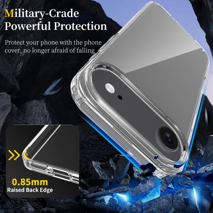 For iPhone Air Scratchproof Acrylic TPU Phone Case - Transparent