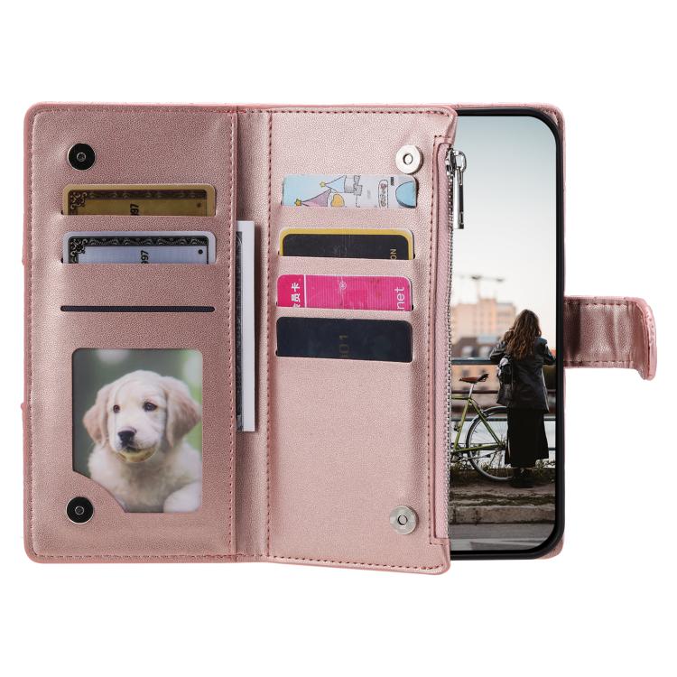For iPhone 16e / 17e Glitter Lattice Zipper Wallet Leather Phone Case