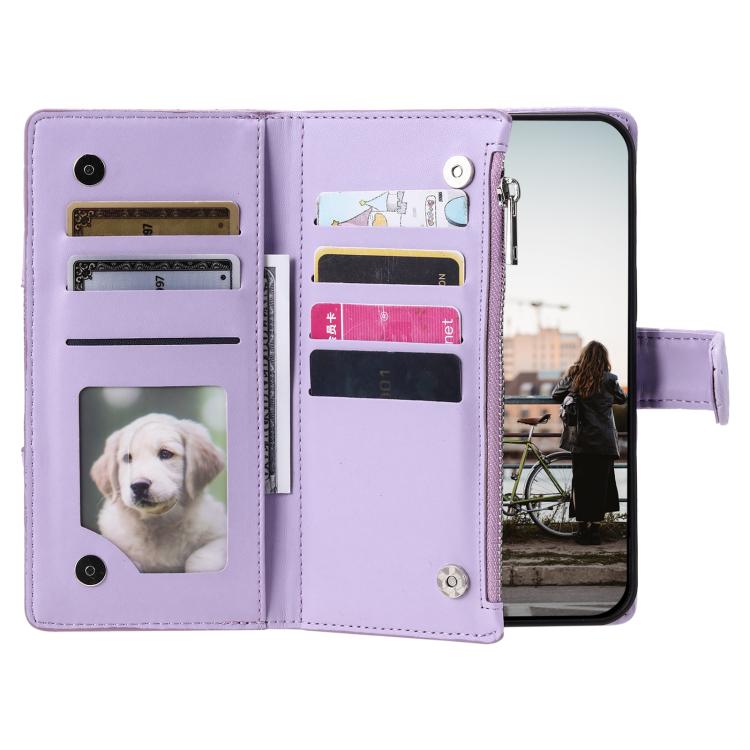 For Google Pixel 10 Pro XL Glitter Lattice Zipper Wallet Leather Phone Case