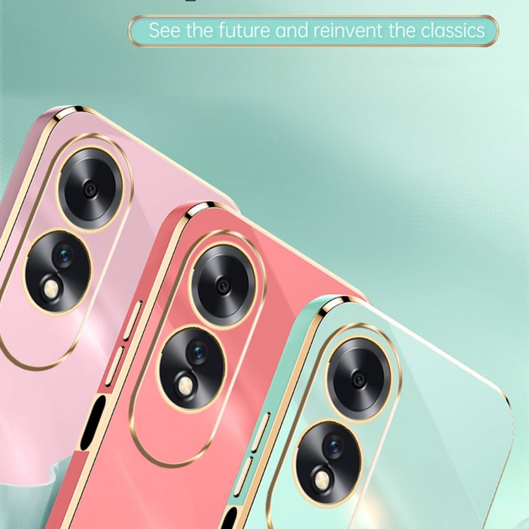 For OPPO A60 4G XINLI Straight Edge 6D Electroplate TPU Phone Case