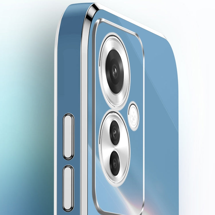 For OPPO Reno11 F XINLI Straight Edge 6D Electroplate TPU Phone Case