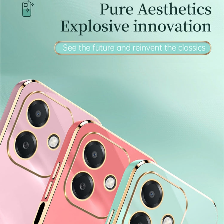 For OPPO A3 5G India XINLI Straight Edge 6D Electroplate TPU Phone Case