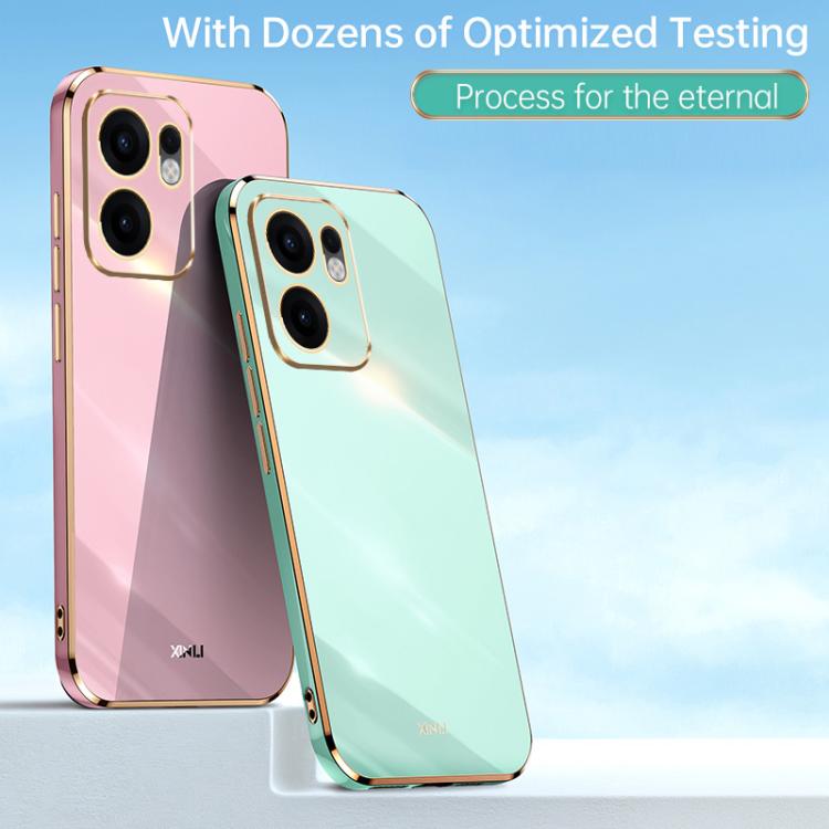 For OPPO Reno13 F 5G Global XINLI Straight Edge 6D Electroplate TPU Phone Case
