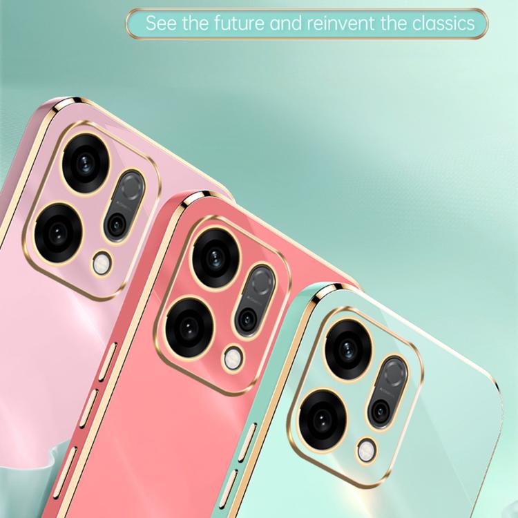 For OPPO Reno14 5G Global XINLI Straight Edge 6D Electroplate TPU Phone Case