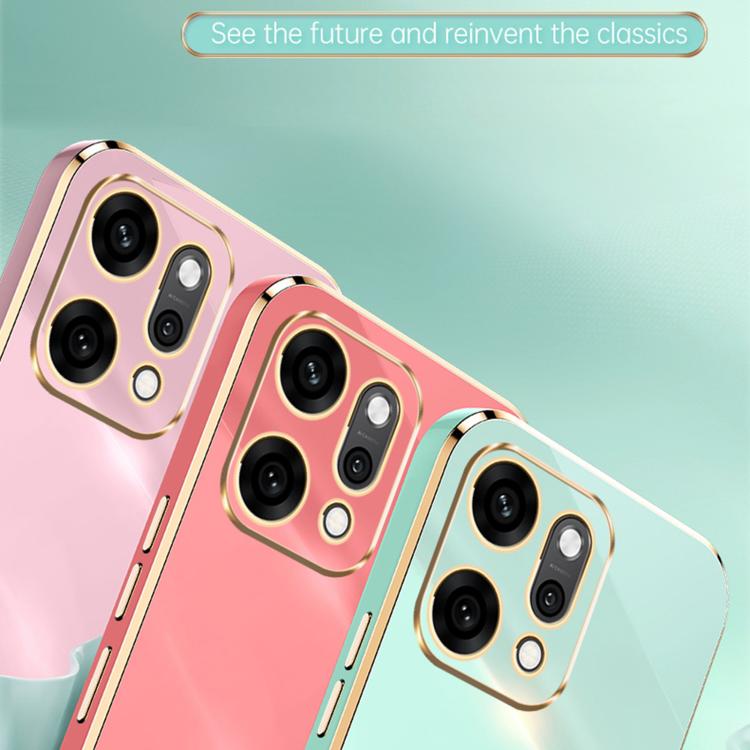 For OPPO Reno14 Pro 5G Global XINLI Straight Edge 6D Electroplate TPU Phone Case
