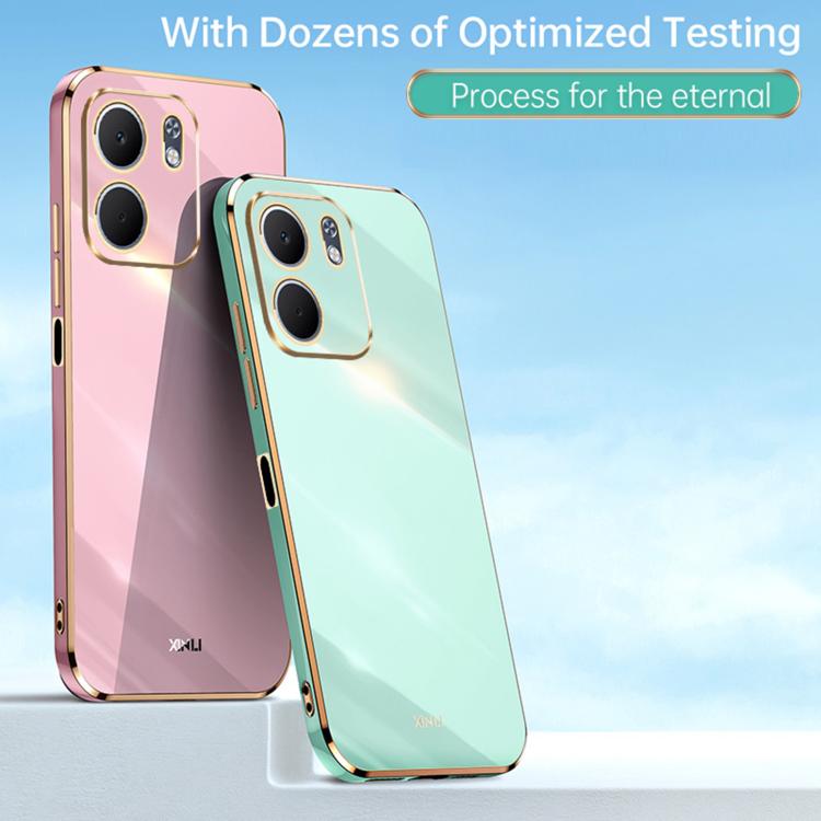 For OPPO A5X 5G Global XINLI Straight Edge 6D Electroplate TPU Phone Case