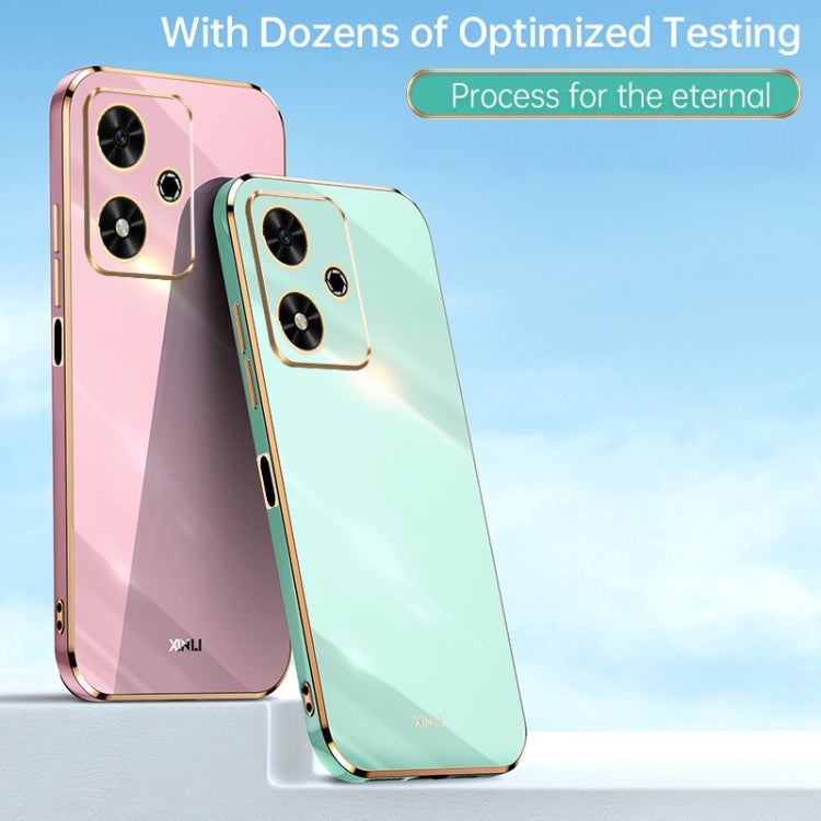 For Honor Play 50 XINLI Straight 6D Plating Gold Edge TPU Phone Case