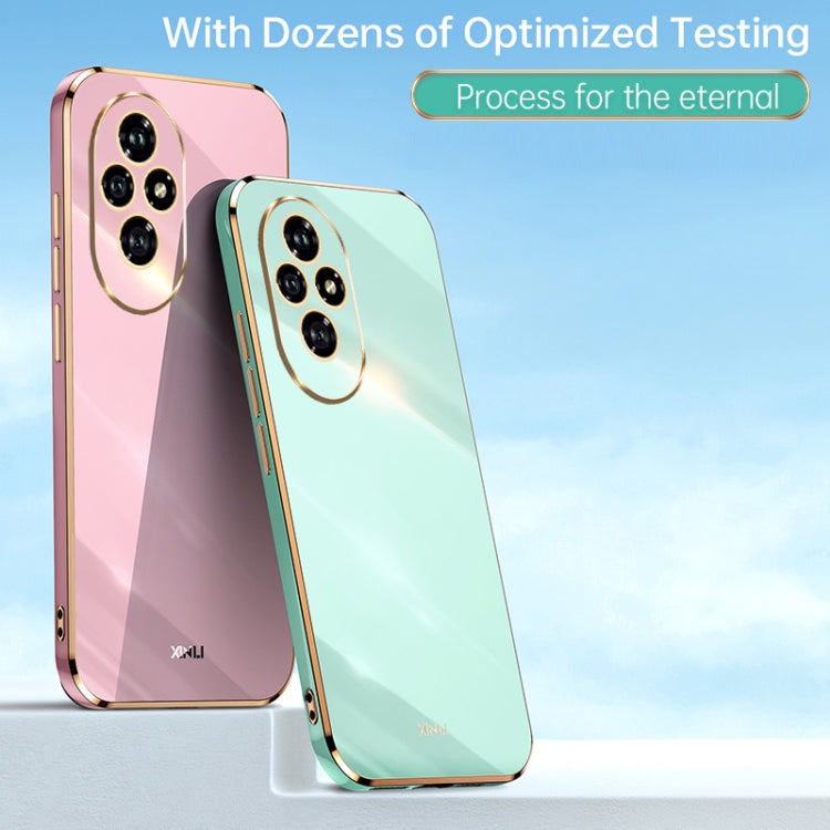 For Honor 200 XINLI Straight 6D Plating Gold Edge TPU Phone Case