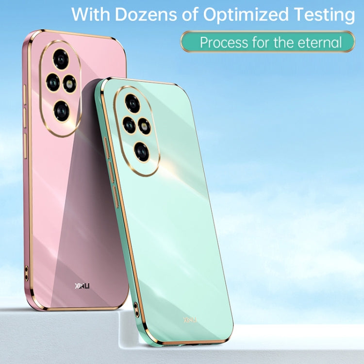 For Honor 200 Pro XINLI Straight 6D Plating Gold Edge TPU Phone Case