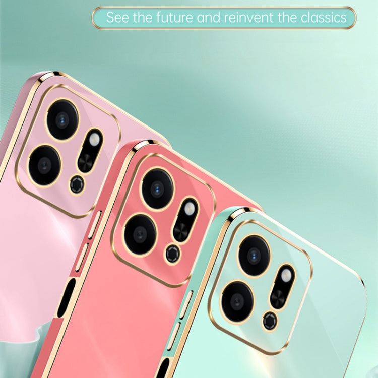 For Honor Play9T 5G XINLI Straight 6D Plating Gold Edge TPU Phone Case