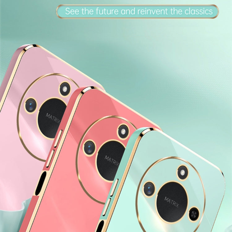 For Honor X60 XINLI Straight 6D Plating Gold Edge TPU Phone Case