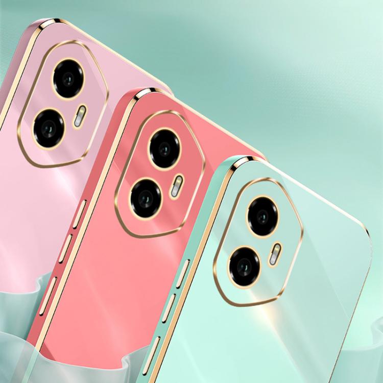 For Honor 300 XINLI Straight 6D Plating Gold Edge TPU Phone Case