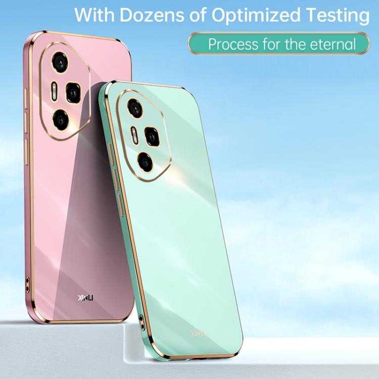 For Honor 300 Pro XINLI Straight 6D Plating Gold Edge TPU Phone Case