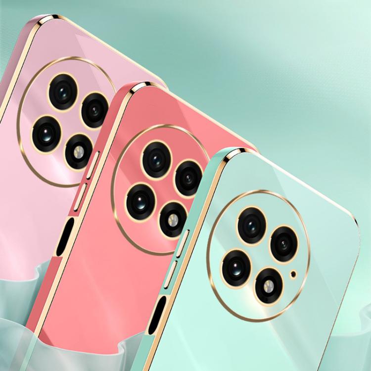 For OnePlus 13 XINLI Straight 6D Plating Gold Edge TPU Phone Case