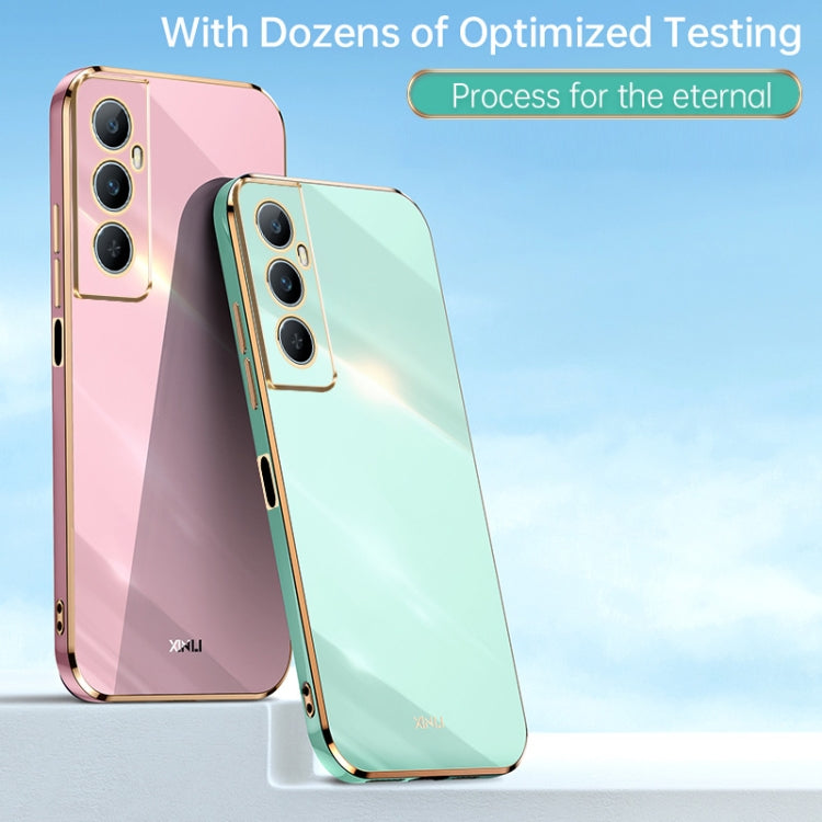 For Realme C65 XINLI Straight Edge 6D Electroplate TPU Phone Case
