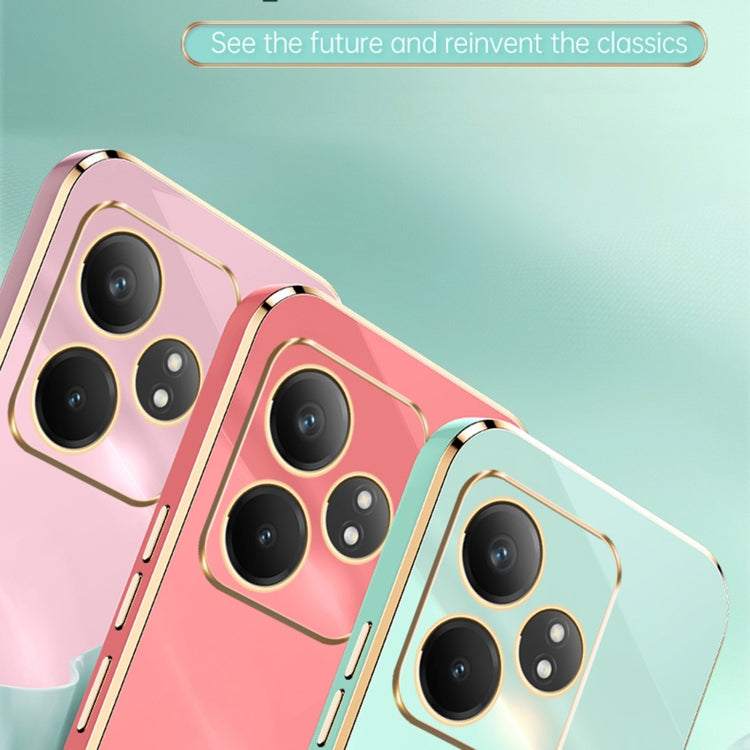 For Realme GT Neo6 XINLI Straight Edge 6D Electroplate TPU Phone Case