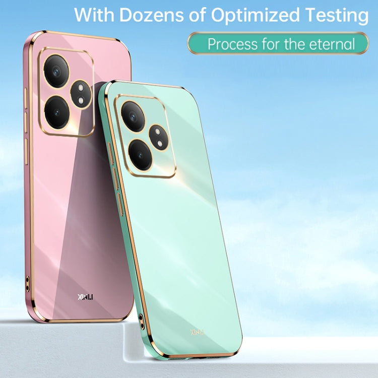 For Realme GT Neo6 XINLI Straight Edge 6D Electroplate TPU Phone Case