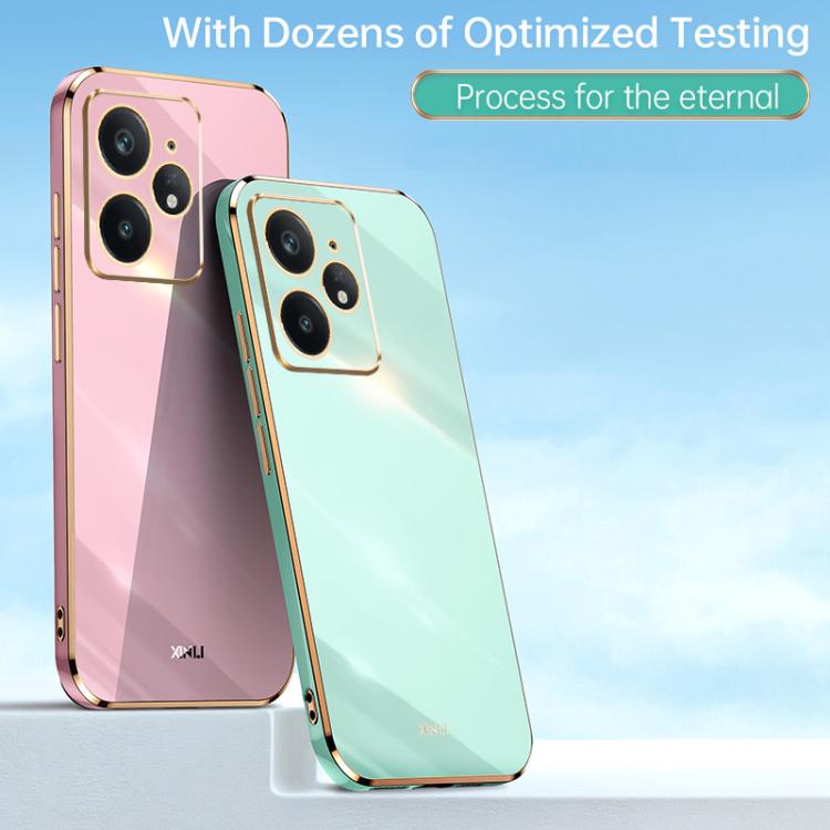 For Realme Neo7 SE XINLI Straight Edge 6D Electroplate TPU Phone Case