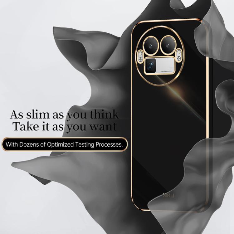 For Realme GT 8 Pro 5G XINLI Straight Edge 6D Electroplate TPU Phone Case