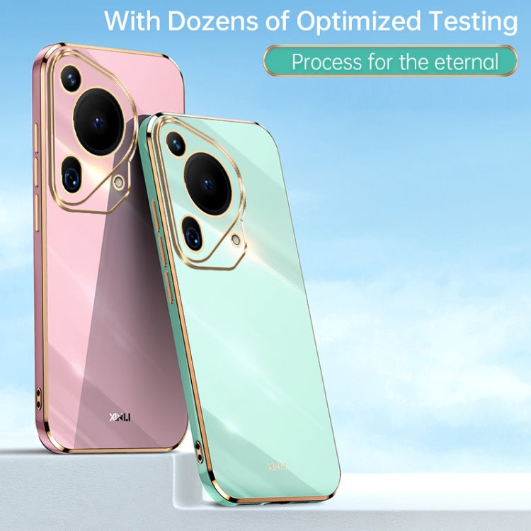 For Huawei Pura 70 Ultra XINLI Straight 6D Plating Gold Edge TPU Phone Case