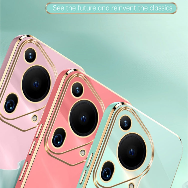 For Huawei Pura 70 Ultra XINLI Straight 6D Plating Gold Edge TPU Phone Case