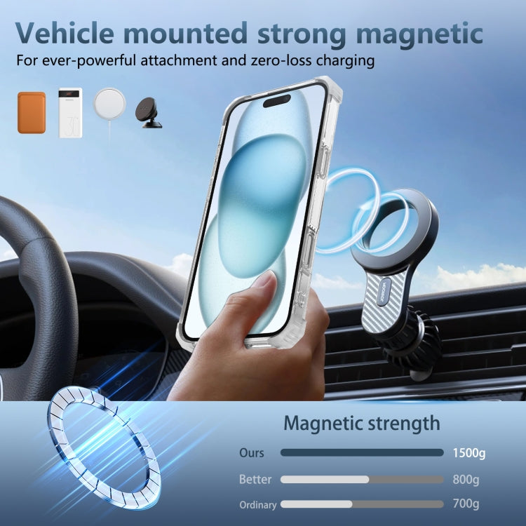For iPhone 16 Gold Shield CD Pattern MagSafe Magnetic Phone Case with Rotating Stand