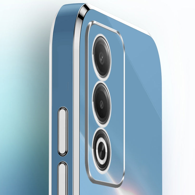 For OPPO A3 Pro India XINLI Straight Edge 6D Electroplate TPU Phone Case with Ring Holder