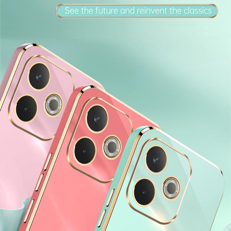 For OPPO A5 Pro 5G Global XINLI Straight Edge 6D Electroplate TPU Phone Case with Ring Holder
