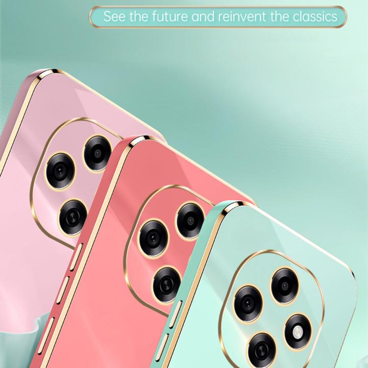 For OPPO A6 Pro 5G Global XINLI Straight Edge 6D Electroplate TPU Phone Case with Ring Holder