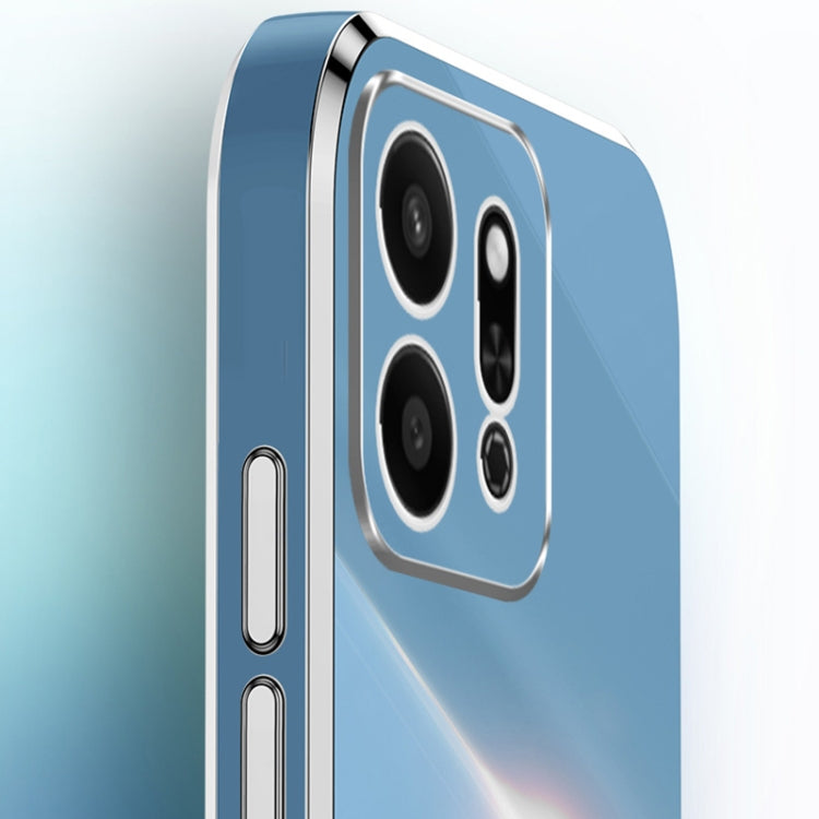 For Honor Play9T 5G XINLI Straight 6D Plating Gold Edge TPU Shockproof Case with Ring Holder