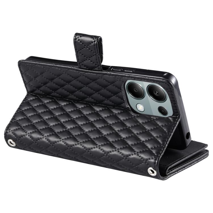 For OPPO Reno13 Pro Glitter Lattice Zipper Wallet Leather Phone Case