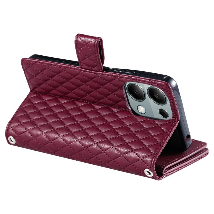 For OPPO Reno13 Pro Glitter Lattice Zipper Wallet Leather Phone Case