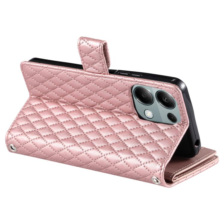 For OPPO Reno13 Pro Glitter Lattice Zipper Wallet Leather Phone Case