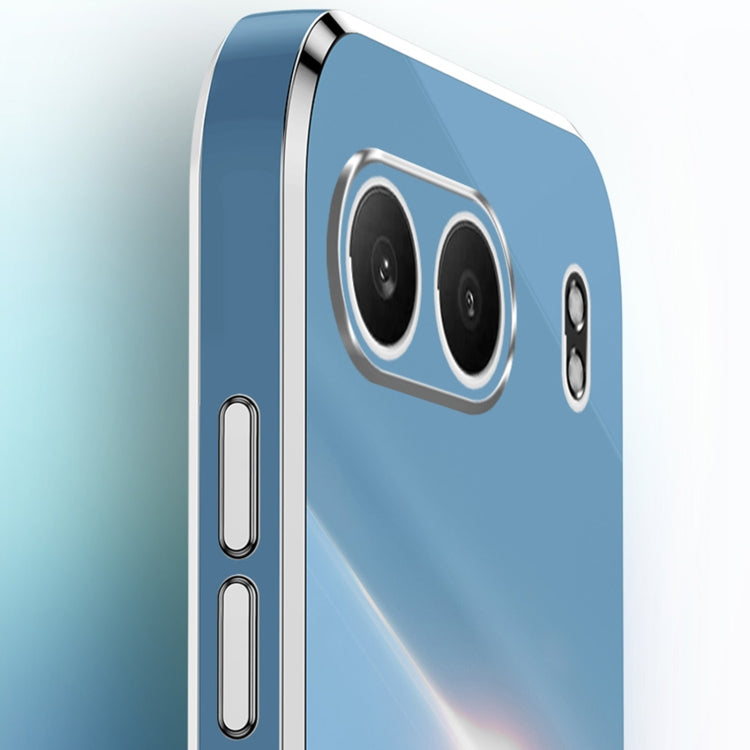 For OnePlus Nord 4 XINLI Straight Edge 6D Electroplate TPU Phone Case with Ring Holder