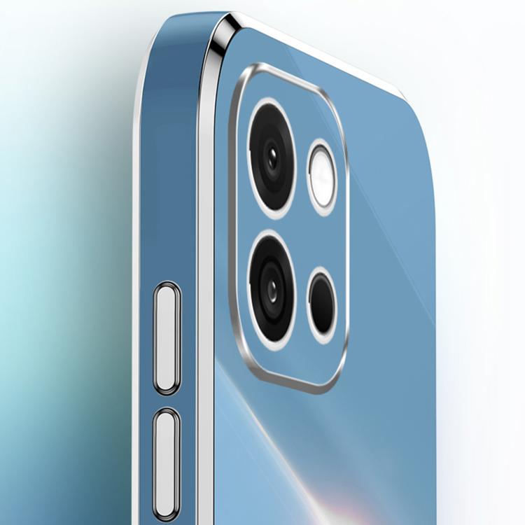 For OnePlus 13T XINLI Straight Edge 6D Electroplate TPU Phone Case with Ring Holder