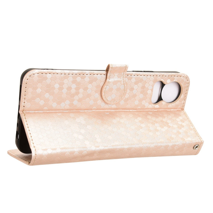 For TCL 50 LE 4G Honeycomb Dot Texture Leather Phone Case
