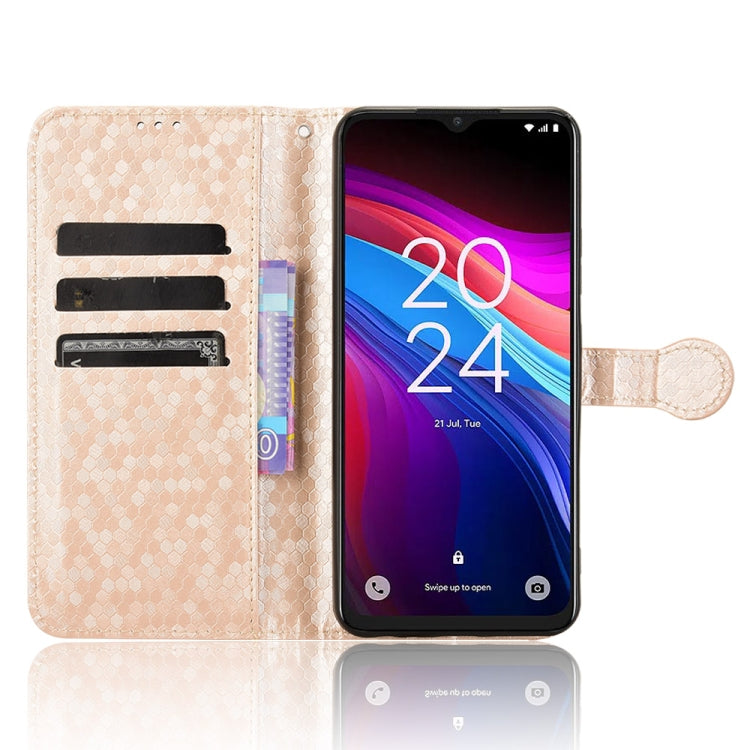 For TCL 503 Honeycomb Dot Texture Leather Phone Case