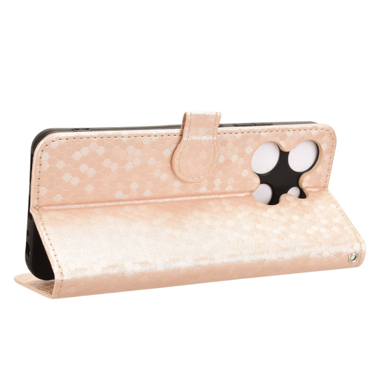 For TCL 503 Honeycomb Dot Texture Leather Phone Case