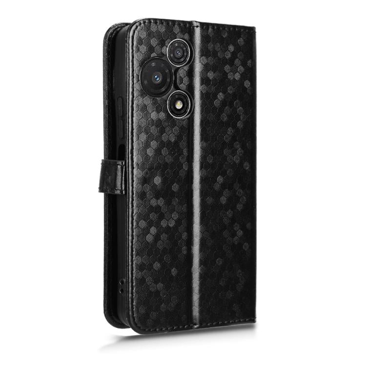 For TCL 60R 5G / 60 5G Honeycomb Dot Texture Leather Phone Case