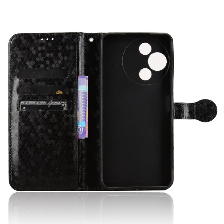 For TCL 60R 5G / 60 5G Honeycomb Dot Texture Leather Phone Case