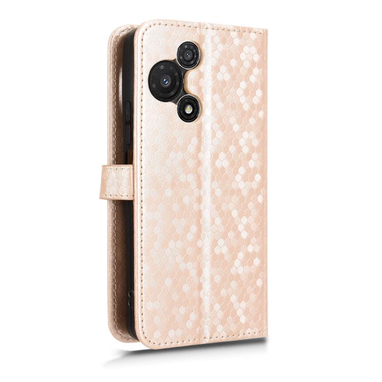 For TCL 60R 5G / 60 5G Honeycomb Dot Texture Leather Phone Case