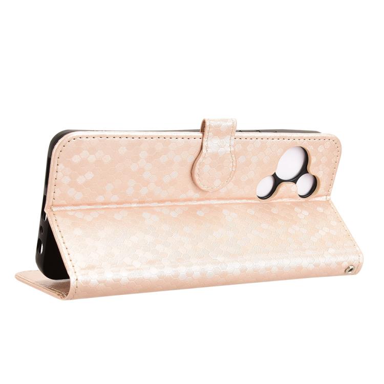 For TCL 60R 5G / 60 5G Honeycomb Dot Texture Leather Phone Case