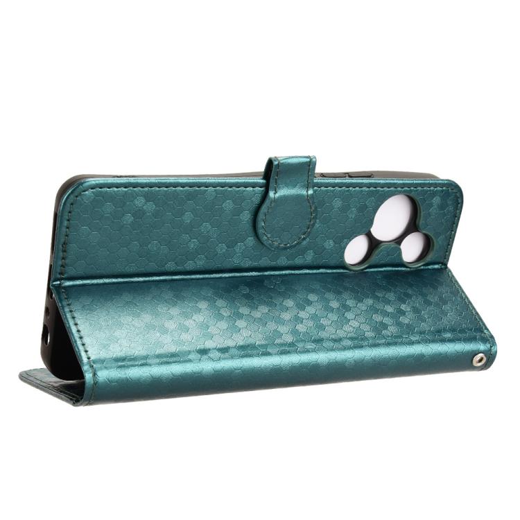 For TCL 60R 5G / 60 5G Honeycomb Dot Texture Leather Phone Case