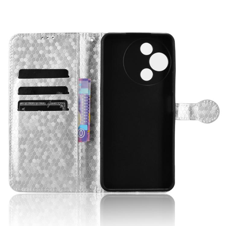 For TCL 60R 5G / 60 5G Honeycomb Dot Texture Leather Phone Case