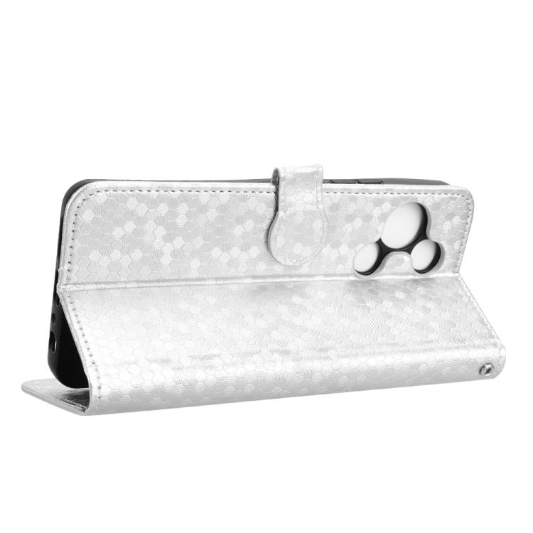 For TCL 60R 5G / 60 5G Honeycomb Dot Texture Leather Phone Case