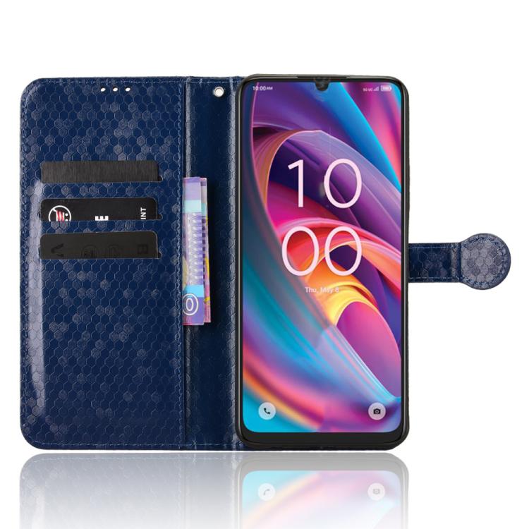 For TCL K32 5G / K33 5G Honeycomb Dot Texture Leather Phone Case